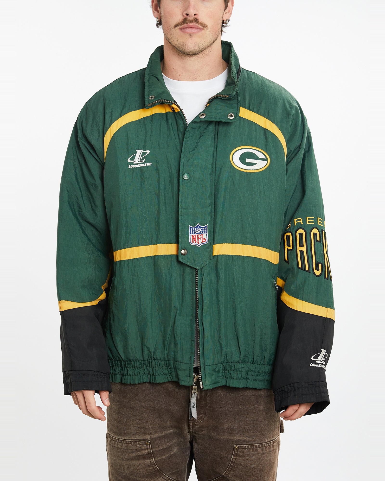 Vintage hotsell Green Bay Packers Jacket Size XL