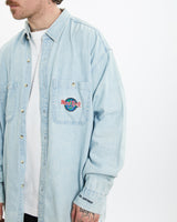 Vintage 90s Hard Rock Cafe Denim Button Up Shirt <br>XL