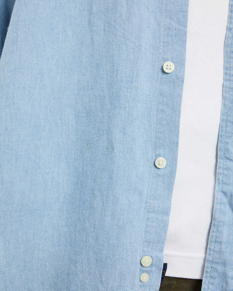 Vintage 90s Tommy Hilfiger Chambray Button Up Shirt <br>L