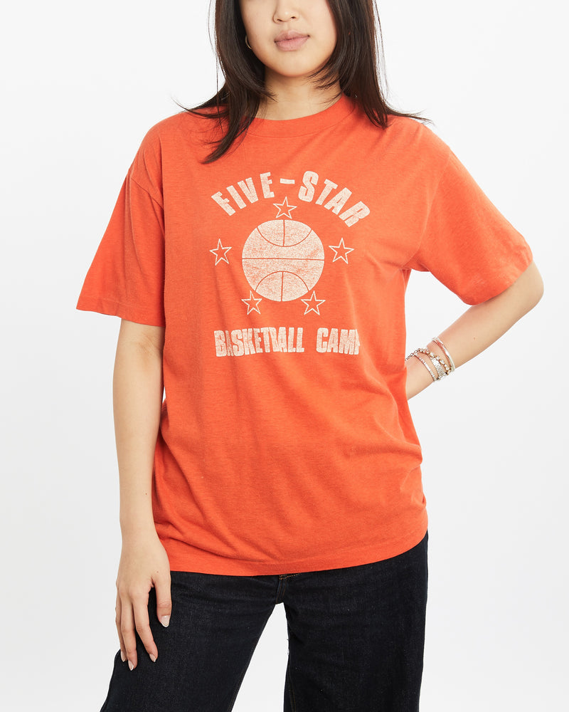 Vintage 80s Five Star Basketball Camp Tee  <br>S