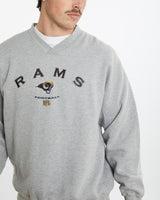 Vintage NFL St. Louis Rams Sweatshirt <br>XL , The Real Deal , newtown, sydney, australia, thrift store, opshop, preloved, secondhand, sustainable, retro, antique, 70s, 80s, 90s, 2000s, 00s, fashion, clothing, streetwear, trendy, garment, style, boutique, store, shop, archive, sale, cheap, best, top