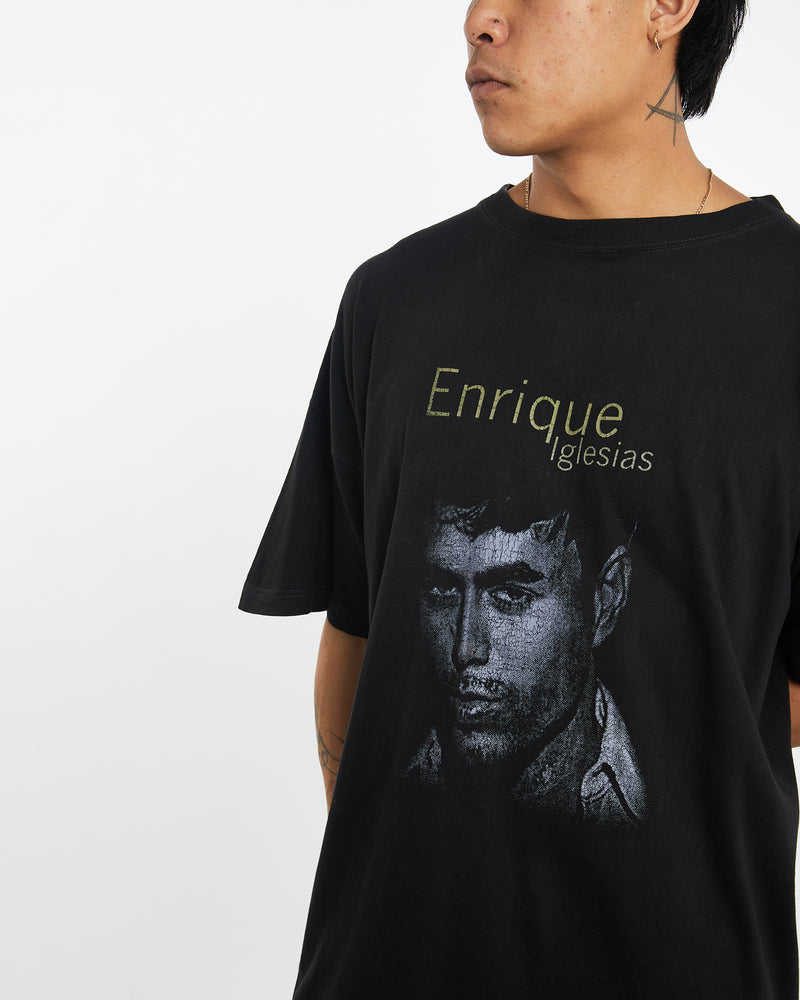 Vintage Enrique Iglesias 2002 Tour Music Tee <br>XL , The Real Deal , newtown, sydney, australia, thrift store, opshop, preloved, secondhand, sustainable, retro, antique, 70s, 80s, 90s, 2000s, 00s, fashion, clothing, streetwear, trendy, garment, style, boutique, store, shop, archive, sale, cheap, best, top