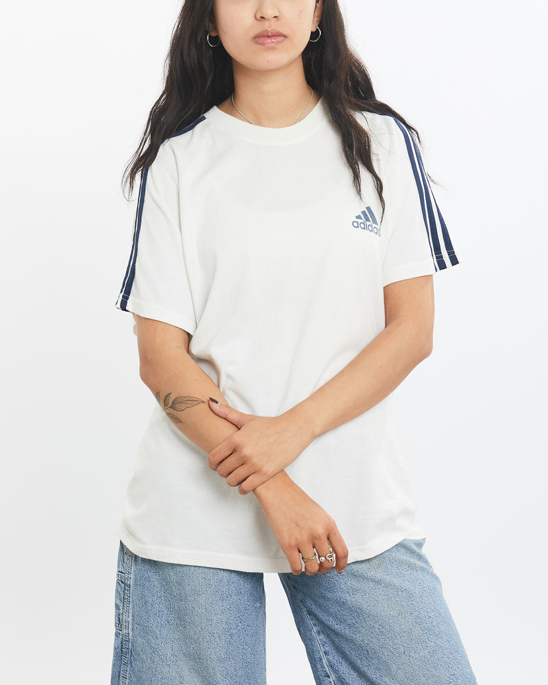 Vintage 90s Adidas 'Run More, Run Better' Tee <br>XS