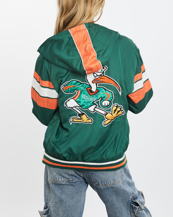 Vintage NCAA Miami Hurricanes Jacket <br>XS , The Real Deal , newtown, sydney, australia, thrift store, opshop, preloved, secondhand, sustainable, retro, antique, 70s, 80s, 90s, 2000s, 00s, fashion, clothing, streetwear, trendy, garment, style, boutique, store, shop, archive, sale, cheap, best, top