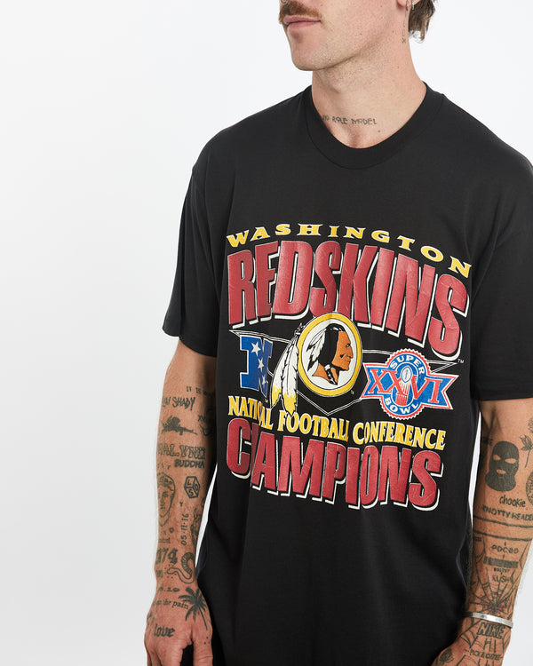 Vintage 1991 NFL Washington Redskins Super Bowl Tee <br>L , The Real Deal , newtown, sydney, australia, thrift store, opshop, preloved, secondhand, sustainable, retro, antique, 70s, 80s, 90s, 2000s, 00s, fashion, clothing, streetwear, trendy, garment, style, boutique, store, shop, archive, sale, cheap, best, top