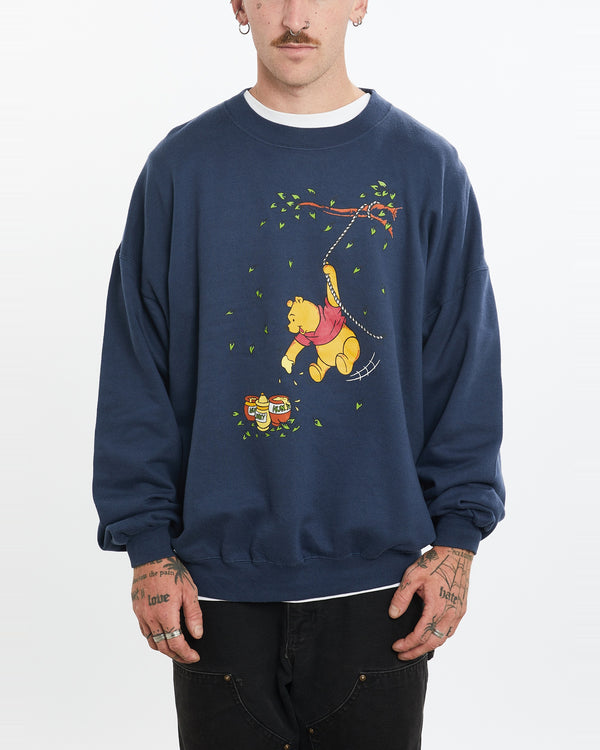 Vintage 90s Disney Winnie The Pooh Sweatshirt <br>L , The Real Deal , newtown, sydney, australia, thrift store, opshop, preloved, secondhand, sustainable, retro, antique, 70s, 80s, 90s, 2000s, 00s, fashion, clothing, streetwear, trendy, garment, style, boutique, store, shop, archive, sale, cheap, best, top