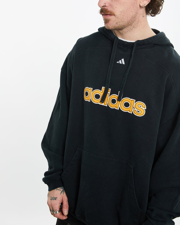 Vintage Adidas Hooded Sweatshirt <br>L