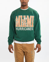 Vintage 90s NCAA Miami Hurricanes Sweatshirt <br>XL