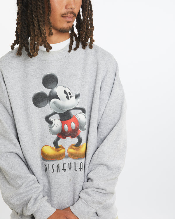 Vintage Mickey Mouse Disneyland Sweatshirt <br>L , The Real Deal , newtown, sydney, australia, thrift store, opshop, preloved, secondhand, sustainable, retro, antique, 70s, 80s, 90s, 2000s, 00s, fashion, clothing, streetwear, trendy, garment, style, boutique, store, shop, archive, sale, cheap, best, top