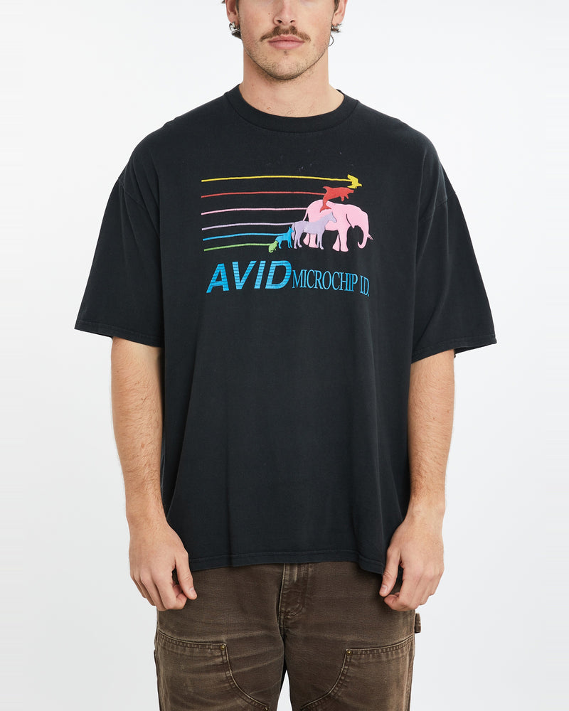 Vintage 90s AVID Pet Microchip Tech Tee <br>XL