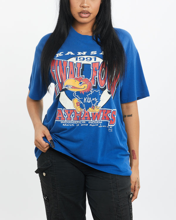 Vintage 1991 NCAA University of Kansas Jayhawks Tee <br>M