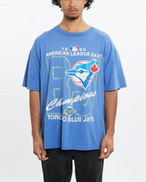 Vintage 1993 MLB Toronto Blue Jays Tee <br>M , The Real Deal , newtown, sydney, australia, thrift store, opshop, preloved, secondhand, sustainable, retro, antique, 70s, 80s, 90s, 2000s, 00s, fashion, clothing, streetwear, trendy, garment, style, boutique, store, shop, archive, sale, cheap, best, top