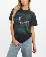 Vintage 1990 Wildlife Zebra Tee <br>XS