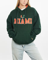 Vintage NCAA Miami Hurricanes Hooded Sweatshirt <br>M