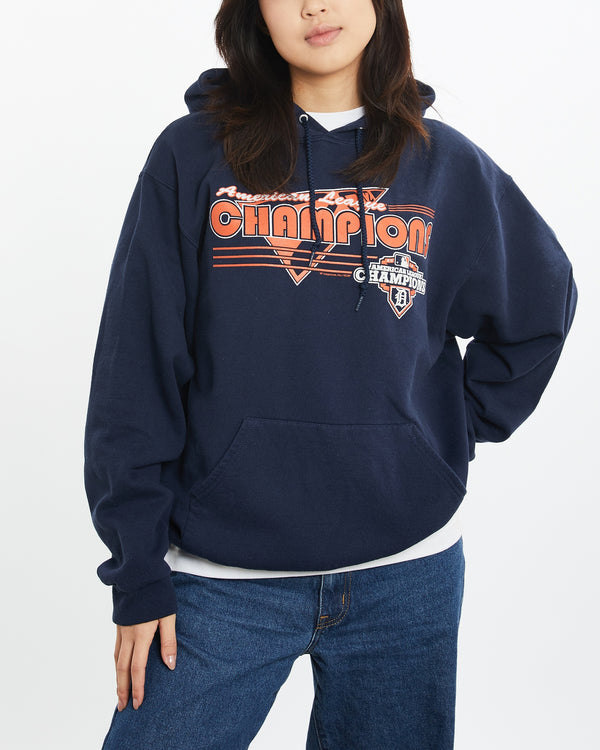 Vintage MLB Detroit Tigers Hooded Sweatshirt <br>S
