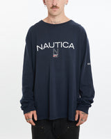 Vintage Nautica Long Sleeve Tee <br>XL , The Real Deal , newtown, sydney, australia, thrift store, opshop, preloved, secondhand, sustainable, retro, antique, 70s, 80s, 90s, 2000s, 00s, fashion, clothing, streetwear, trendy, garment, style, boutique, store, shop, archive, sale, cheap, best, top