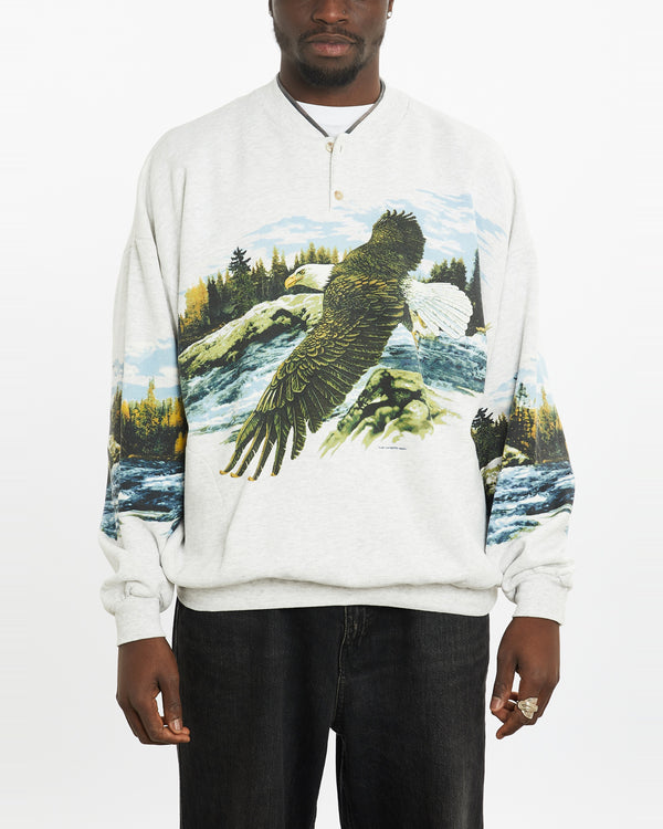 Vintage 90s Eagle Wildlife Sweatshirt <br>L