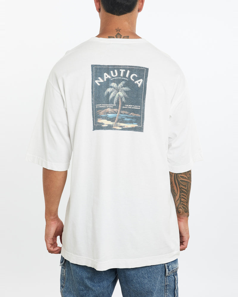 Vintage 90s Nautica Island Expeditions Tee <br>XL , The Real Deal , newtown, sydney, australia, thrift store, opshop, preloved, secondhand, sustainable, retro, antique, 70s, 80s, 90s, 2000s, 00s, fashion, clothing, streetwear, trendy, garment, style, boutique, store, shop, archive, sale, cheap, best, top