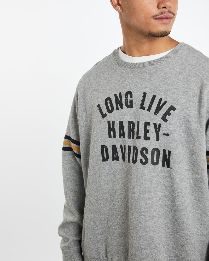 Vintage Harley Davidson Sweatshirt <br>XXL , The Real Deal , newtown, sydney, australia, thrift store, opshop, preloved, secondhand, sustainable, retro, antique, 70s, 80s, 90s, 2000s, 00s, fashion, clothing, streetwear, trendy, garment, style, boutique, store, shop, archive, sale, cheap, best, top