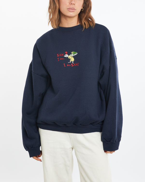 Vintage 90s Dr. Seuss 'Sam I Am' Sweatshirt <br>M