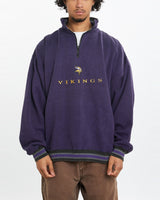 Vintage NFL Minnesota Vikings Quarter Zip Sweatshirt <br>M