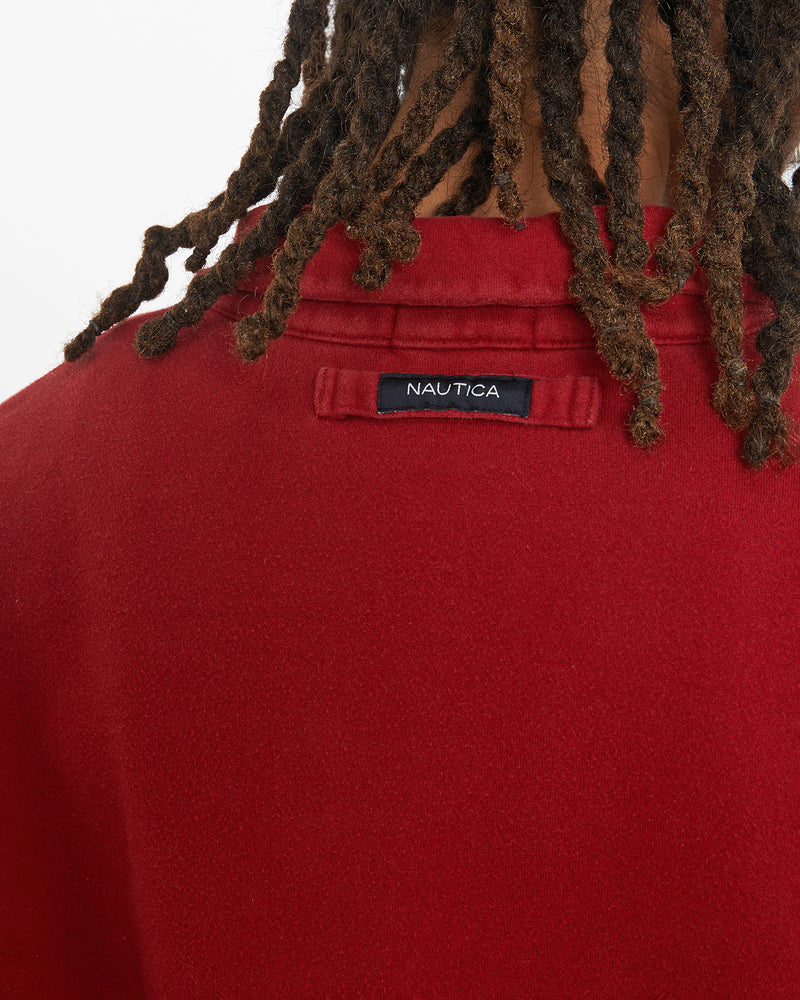 Vintage Nautica Quarter Zip Sweatshirt <br>L