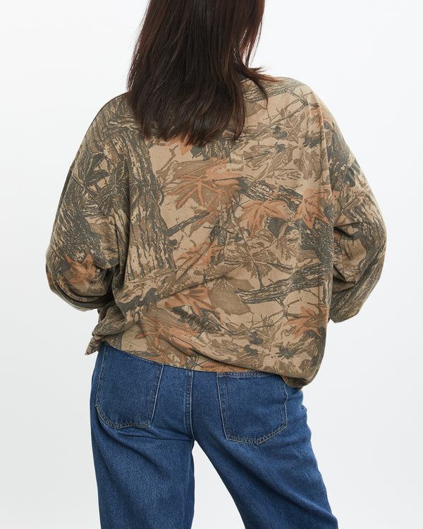 Vintage 90s Realtree Camo Long Sleeve Tee <br>S