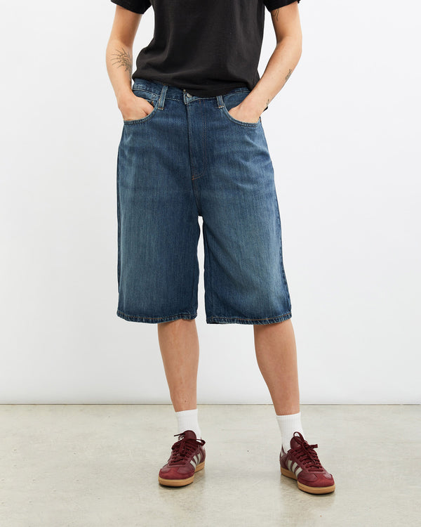 Vintage, Levi's, 505, Denim, Shorts, The Real Deal, size 31", colour Blue, newtown, sydney, australia, thrift store, opshop, preloved, secondhand, sustainable, retro, antique, 70s, 80s, 90s, 2000s, 00s, fashion, clothing, streetwear, trendy, garment, style, boutique, store, shop, archive, sale, cheap, best, top, Shorts