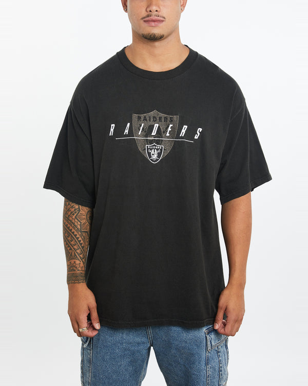 Vintage 90s NFL Los Angeles Raiders Tee <br>XL , The Real Deal , newtown, sydney, australia, thrift store, opshop, preloved, secondhand, sustainable, retro, antique, 70s, 80s, 90s, 2000s, 00s, fashion, clothing, streetwear, trendy, garment, style, boutique, store, shop, archive, sale, cheap, best, top