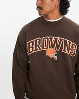 Vintage Puma NFL Cleveland Browns Sweatshirt <br>L , The Real Deal , newtown, sydney, australia, thrift store, opshop, preloved, secondhand, sustainable, retro, antique, 70s, 80s, 90s, 2000s, 00s, fashion, clothing, streetwear, trendy, garment, style, boutique, store, shop, archive, sale, cheap, best, top