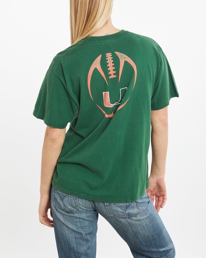 Vintage Nike NCAA Miami Hurricanes Tee <br>M , The Real Deal , newtown, sydney, australia, thrift store, opshop, preloved, secondhand, sustainable, retro, antique, 70s, 80s, 90s, 2000s, 00s, fashion, clothing, streetwear, trendy, garment, style, boutique, store, shop, archive, sale, cheap, best, top