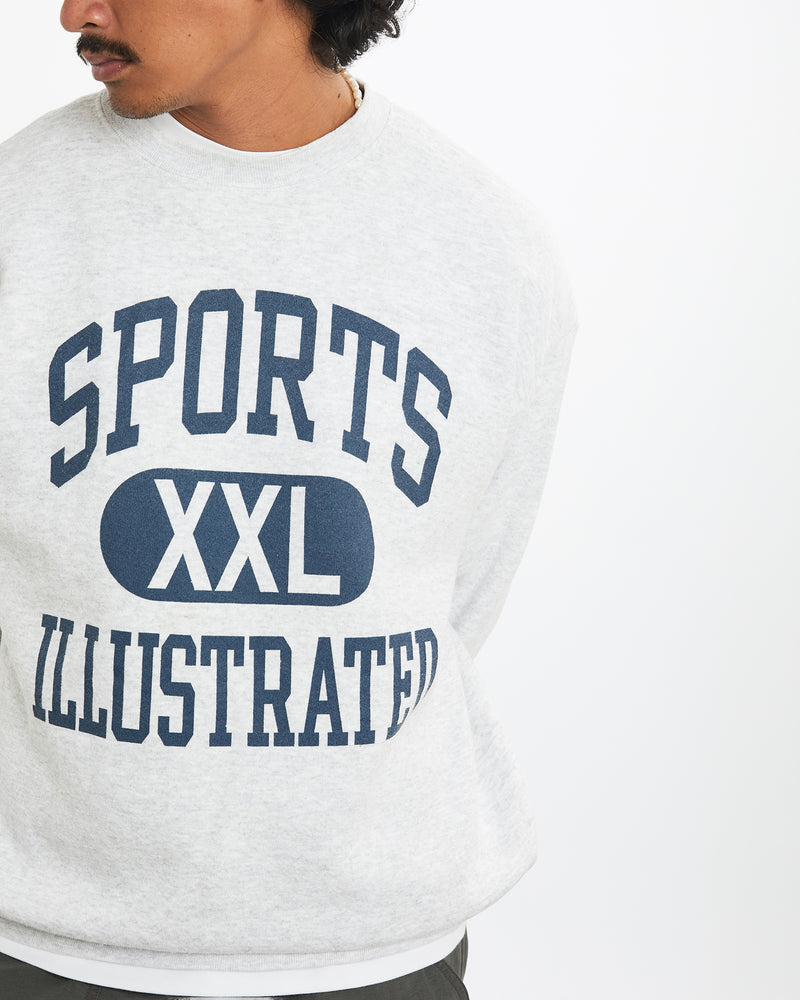 Vintage 90s Sports Illustrated Sweatshirt <br>L , The Real Deal , newtown, sydney, australia, thrift store, opshop, preloved, secondhand, sustainable, retro, antique, 70s, 80s, 90s, 2000s, 00s, fashion, clothing, streetwear, trendy, garment, style, boutique, store, shop, archive, sale, cheap, best, top