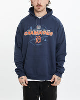 Vintage MLB Detroit Tigers Hooded Sweatshirt <br>L , The Real Deal , newtown, sydney, australia, thrift store, opshop, preloved, secondhand, sustainable, retro, antique, 70s, 80s, 90s, 2000s, 00s, fashion, clothing, streetwear, trendy, garment, style, boutique, store, shop, archive, sale, cheap, best, top