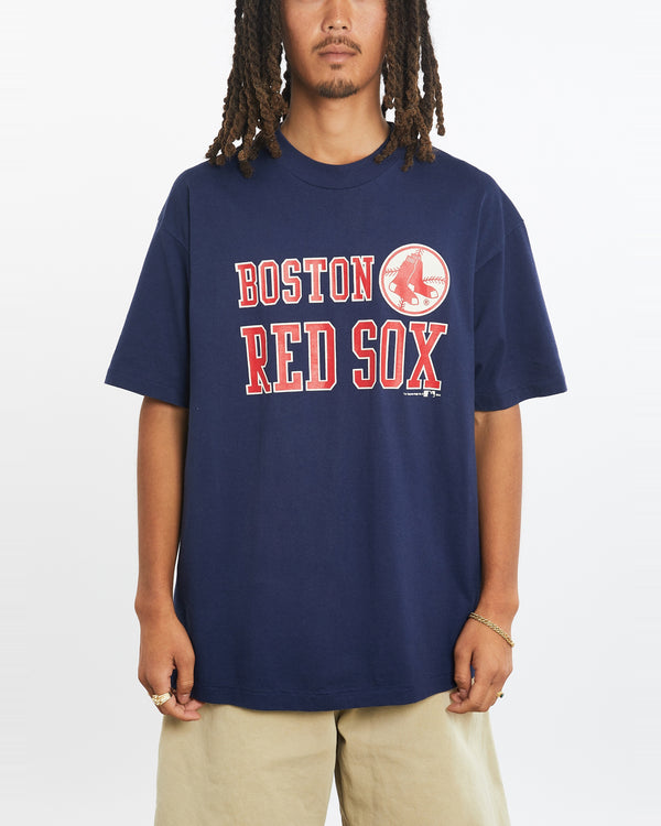 Vintage 1992 MLB Boston Red Sox Tee <br>L , The Real Deal , newtown, sydney, australia, thrift store, opshop, preloved, secondhand, sustainable, retro, antique, 70s, 80s, 90s, 2000s, 00s, fashion, clothing, streetwear, trendy, garment, style, boutique, store, shop, archive, sale, cheap, best, top