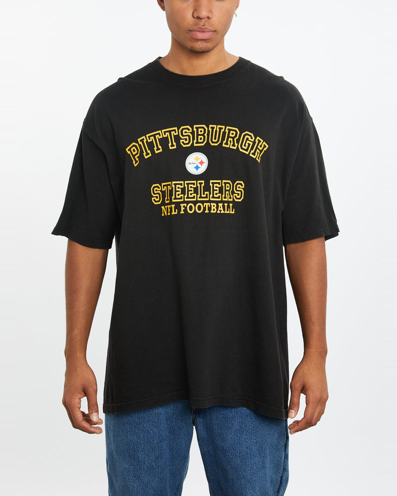 Vintage NFL Pittsburgh Steelers Tee <br>XL , The Real Deal , newtown, sydney, australia, thrift store, opshop, preloved, secondhand, sustainable, retro, antique, 70s, 80s, 90s, 2000s, 00s, fashion, clothing, streetwear, trendy, garment, style, boutique, store, shop, archive, sale, cheap, best, top