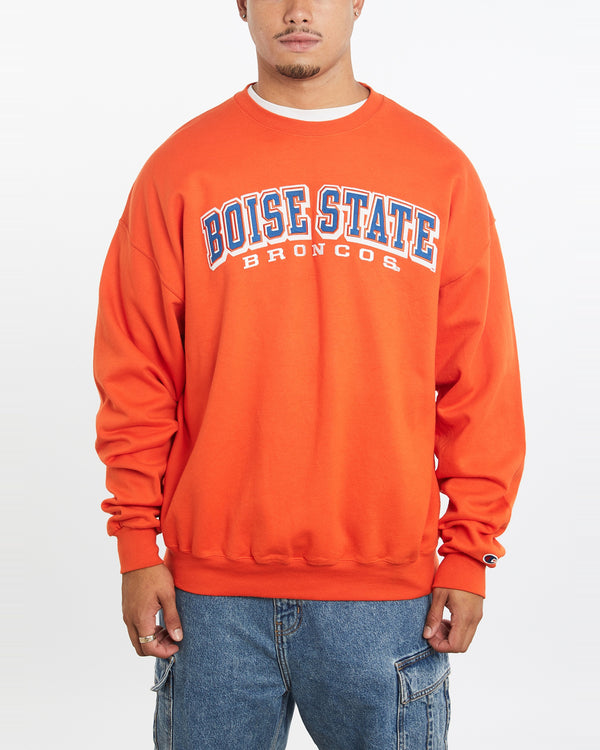 Vintage Champion NCAA Boise State Broncos Sweatshirt <br>XL , The Real Deal , newtown, sydney, australia, thrift store, opshop, preloved, secondhand, sustainable, retro, antique, 70s, 80s, 90s, 2000s, 00s, fashion, clothing, streetwear, trendy, garment, style, boutique, store, shop, archive, sale, cheap, best, top