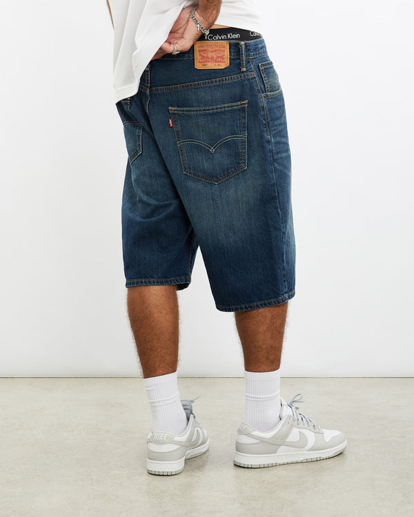 Vintage, Levi's, 569, Denim, Shorts, The Real Deal, size 36", colour Blue, newtown, sydney, australia, thrift store, opshop, preloved, secondhand, sustainable, retro, antique, 70s, 80s, 90s, 2000s, 00s, fashion, clothing, streetwear, trendy, garment, style, boutique, store, shop, archive, sale, cheap, best, top, Shorts