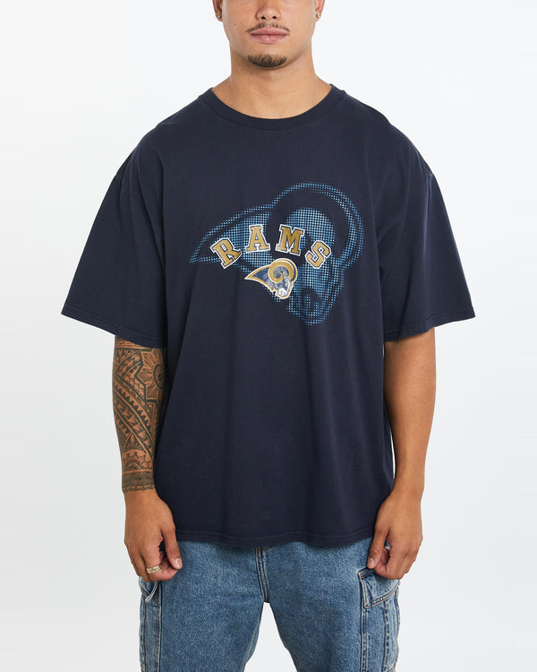 Vintage NFL St. Louis Rams Tee <br>XL , The Real Deal , newtown, sydney, australia, thrift store, opshop, preloved, secondhand, sustainable, retro, antique, 70s, 80s, 90s, 2000s, 00s, fashion, clothing, streetwear, trendy, garment, style, boutique, store, shop, archive, sale, cheap, best, top