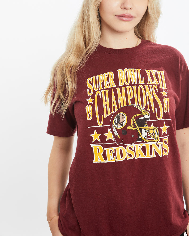 Vintage 1987 NFL Washington Redskins Super Bowl Tee <br>XS , The Real Deal , newtown, sydney, australia, thrift store, opshop, preloved, secondhand, sustainable, retro, antique, 70s, 80s, 90s, 2000s, 00s, fashion, clothing, streetwear, trendy, garment, style, boutique, store, shop, archive, sale, cheap, best, top