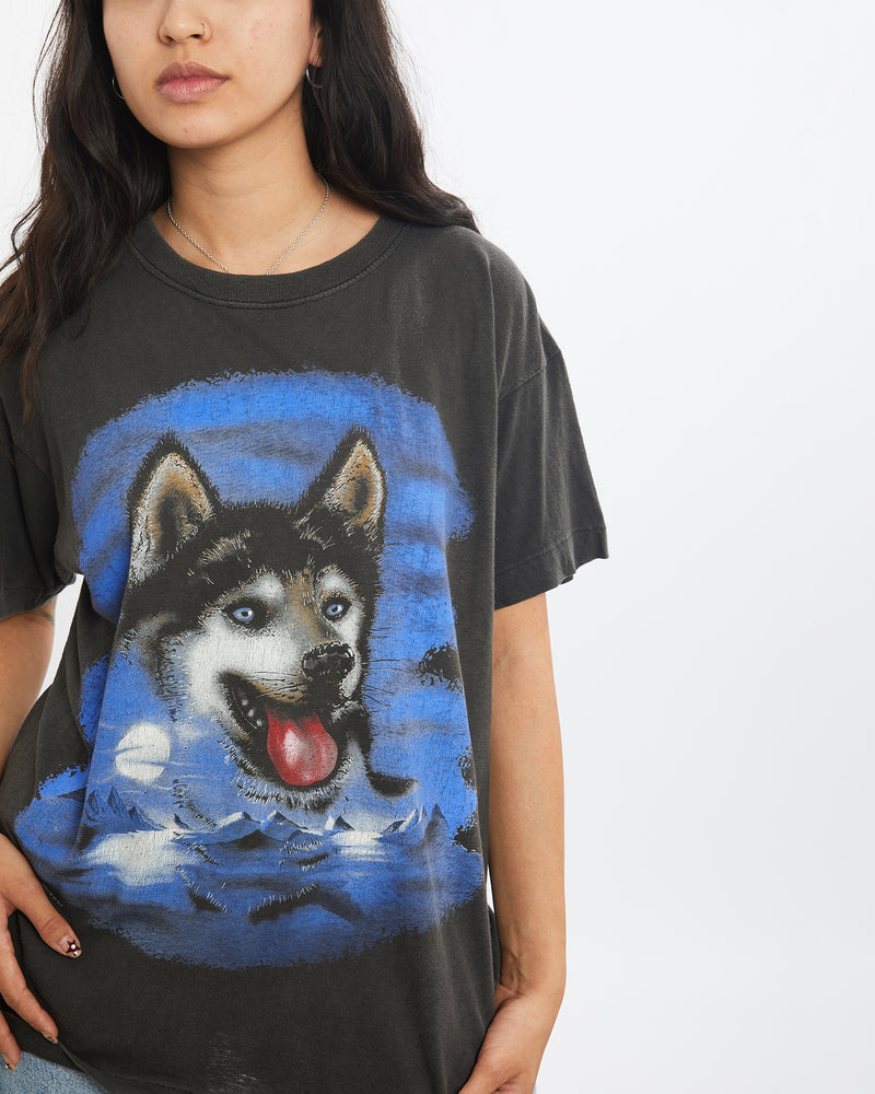 Vintage 80s Husky Wildlife Tee <br>XS