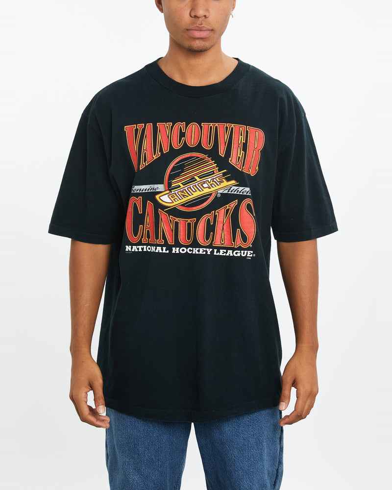 Vintage 90s NHL Vancouver Canucks Tee <br>XL , The Real Deal , newtown, sydney, australia, thrift store, opshop, preloved, secondhand, sustainable, retro, antique, 70s, 80s, 90s, 2000s, 00s, fashion, clothing, streetwear, trendy, garment, style, boutique, store, shop, archive, sale, cheap, best, top