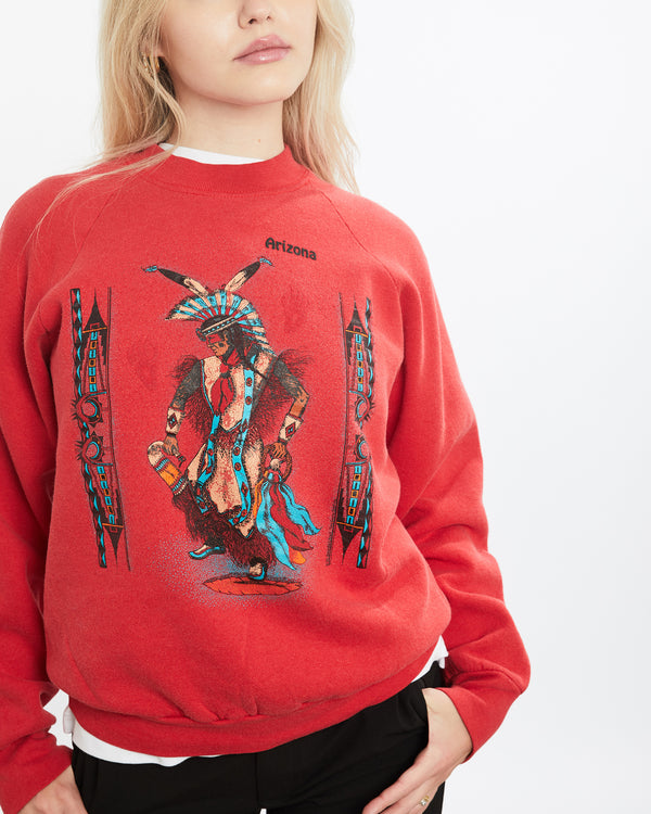 Vintage 1990 Arizona American Indian Sweatshirt <br>XS , The Real Deal , newtown, sydney, australia, thrift store, opshop, preloved, secondhand, sustainable, retro, antique, 70s, 80s, 90s, 2000s, 00s, fashion, clothing, streetwear, trendy, garment, style, boutique, store, shop, archive, sale, cheap, best, top