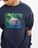 Vintage Disney Winnie The Pooh Eeyore Sweatshirt <br>M , The Real Deal , newtown, sydney, australia, thrift store, opshop, preloved, secondhand, sustainable, retro, antique, 70s, 80s, 90s, 2000s, 00s, fashion, clothing, streetwear, trendy, garment, style, boutique, store, shop, archive, sale, cheap, best, top