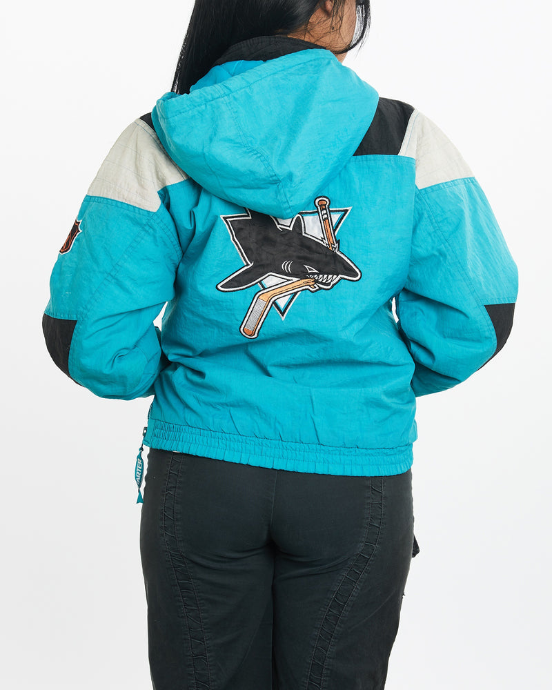 Vintage NHL San Jose Sharks Jacket <br>XS , The Real Deal , newtown, sydney, australia, thrift store, opshop, preloved, secondhand, sustainable, retro, antique, 70s, 80s, 90s, 2000s, 00s, fashion, clothing, streetwear, trendy, garment, style, boutique, store, shop, archive, sale, cheap, best, top