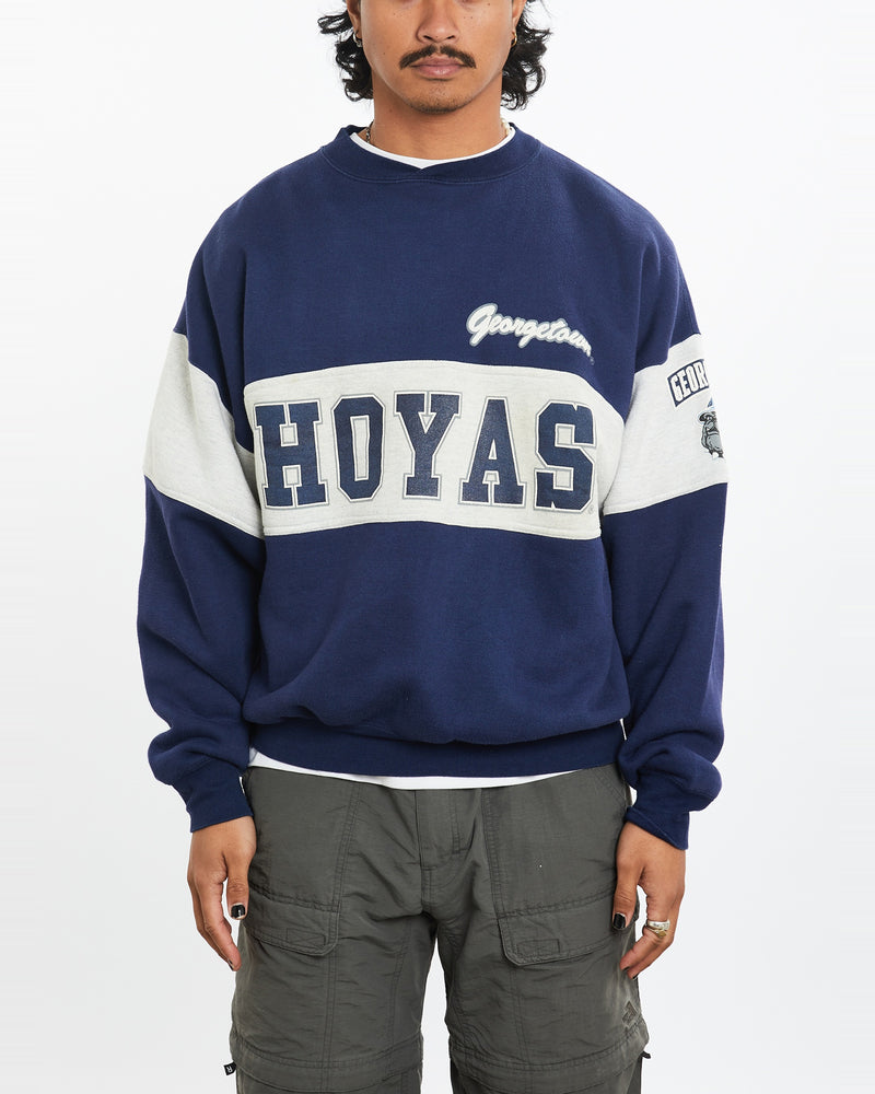 Vintage 90s NCAA Georgetown Hoyas Sweatshirt <br>L