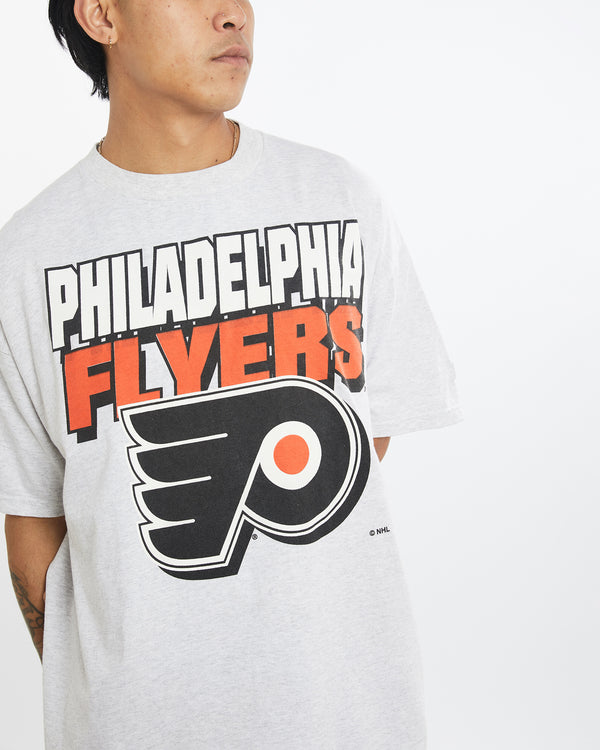 Vintage 90s NHL Philadelphia Flyers Tee <br>XL , The Real Deal , newtown, sydney, australia, thrift store, opshop, preloved, secondhand, sustainable, retro, antique, 70s, 80s, 90s, 2000s, 00s, fashion, clothing, streetwear, trendy, garment, style, boutique, store, shop, archive, sale, cheap, best, top