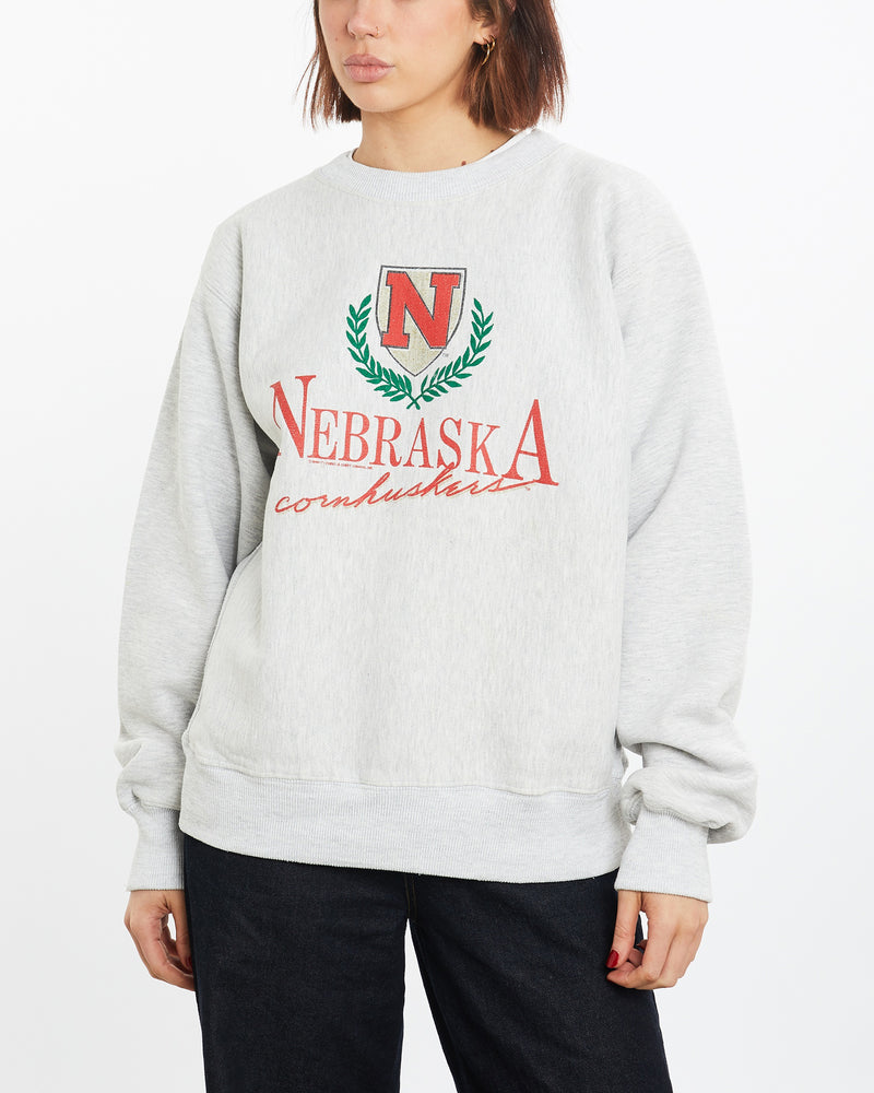 Vintage 1990 NCAA University of Nebraska Huskers Sweatshirt <br>M , The Real Deal , newtown, sydney, australia, thrift store, opshop, preloved, secondhand, sustainable, retro, antique, 70s, 80s, 90s, 2000s, 00s, fashion, clothing, streetwear, trendy, garment, style, boutique, store, shop, archive, sale, cheap, best, top