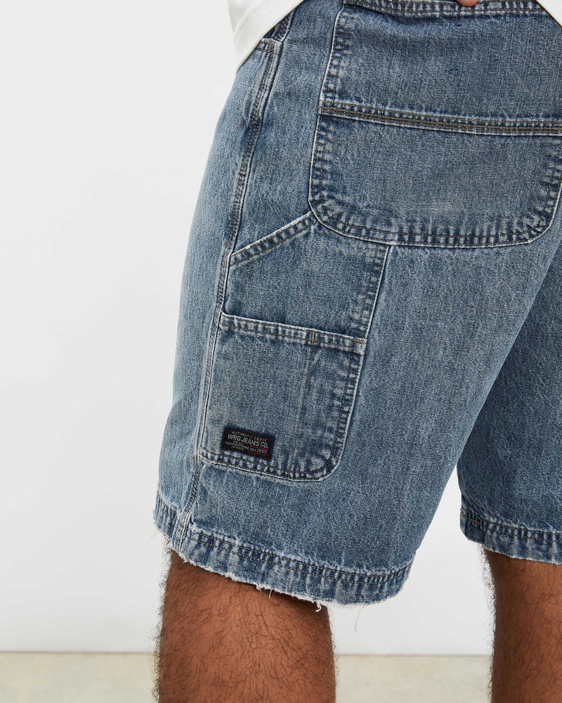 Vintage Wrangler Denim Carpenter Shorts <br>38" , The Real Deal , newtown, sydney, australia, thrift store, opshop, preloved, secondhand, sustainable, retro, antique, 70s, 80s, 90s, 2000s, 00s, fashion, clothing, streetwear, trendy, garment, style, boutique, store, shop, archive, sale, cheap, best, top