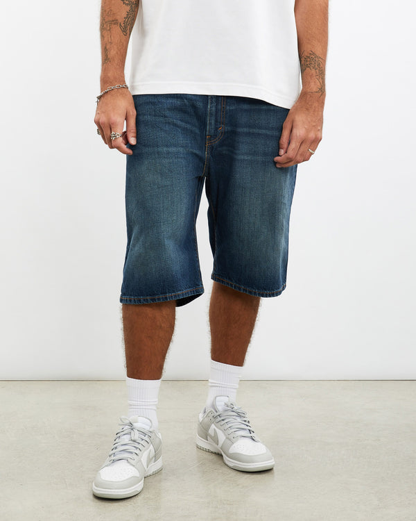 Vintage, Levi's, 569, Denim, Shorts, The Real Deal, size 36", colour Blue, newtown, sydney, australia, thrift store, opshop, preloved, secondhand, sustainable, retro, antique, 70s, 80s, 90s, 2000s, 00s, fashion, clothing, streetwear, trendy, garment, style, boutique, store, shop, archive, sale, cheap, best, top, Shorts