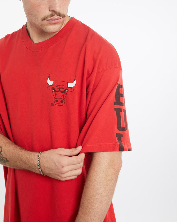 Vintage, NBA, Chicago, Bulls, Tee, The Real Deal, size extra large, colour Red, newtown, sydney, australia, thrift store, opshop, preloved, secondhand, sustainable, retro, antique, 70s, 80s, 90s, 2000s, 00s, fashion, clothing, streetwear, trendy, garment, style, boutique, store, shop, archive, sale, cheap, best, top, T-Shirts